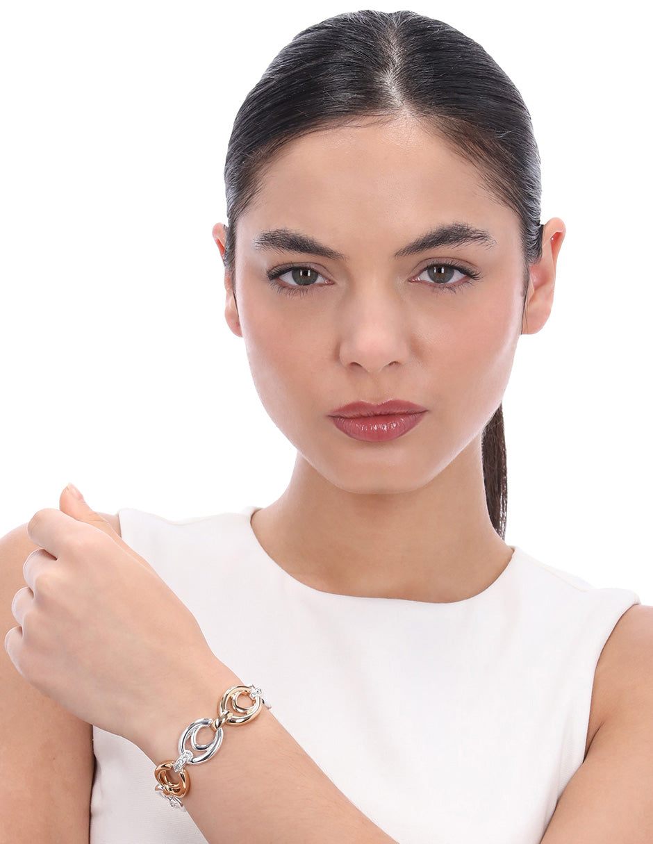 Pulsera Anne Klein Color Bitono 01B01353 Para Dama