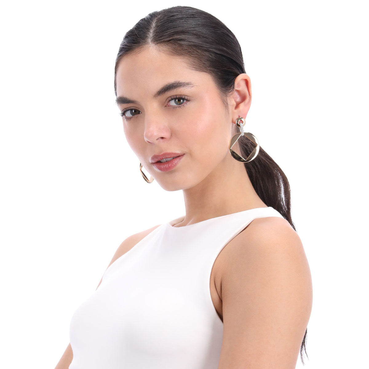 Aretes Karl Lagerfeld Color Dorado Kl09G00726 Para Dama