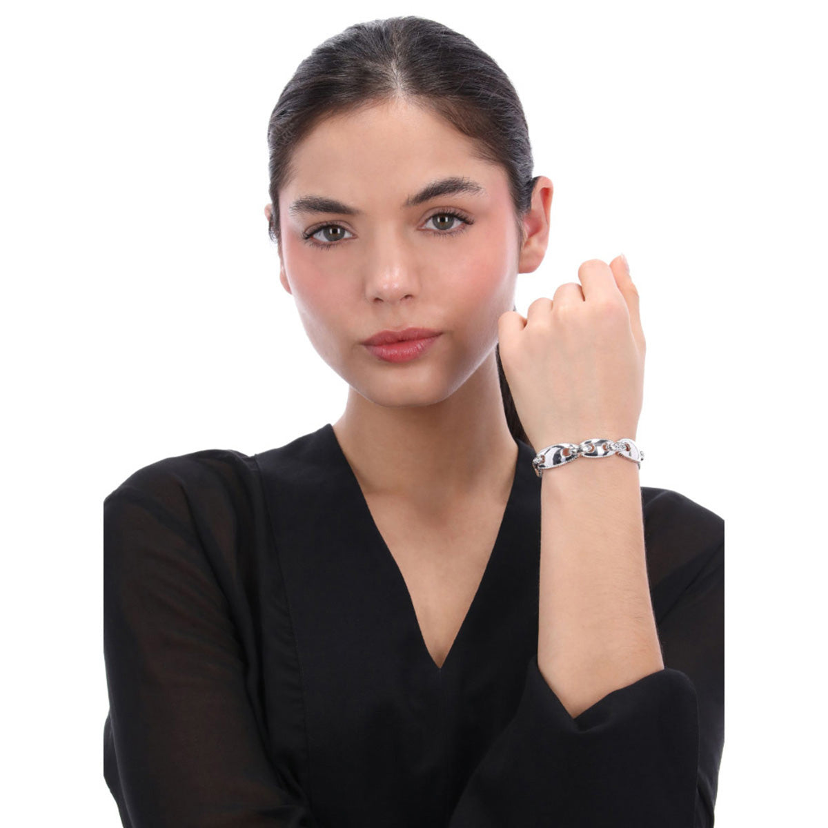 Pulsera Napier Color Plateado 17B01849 Para Dama