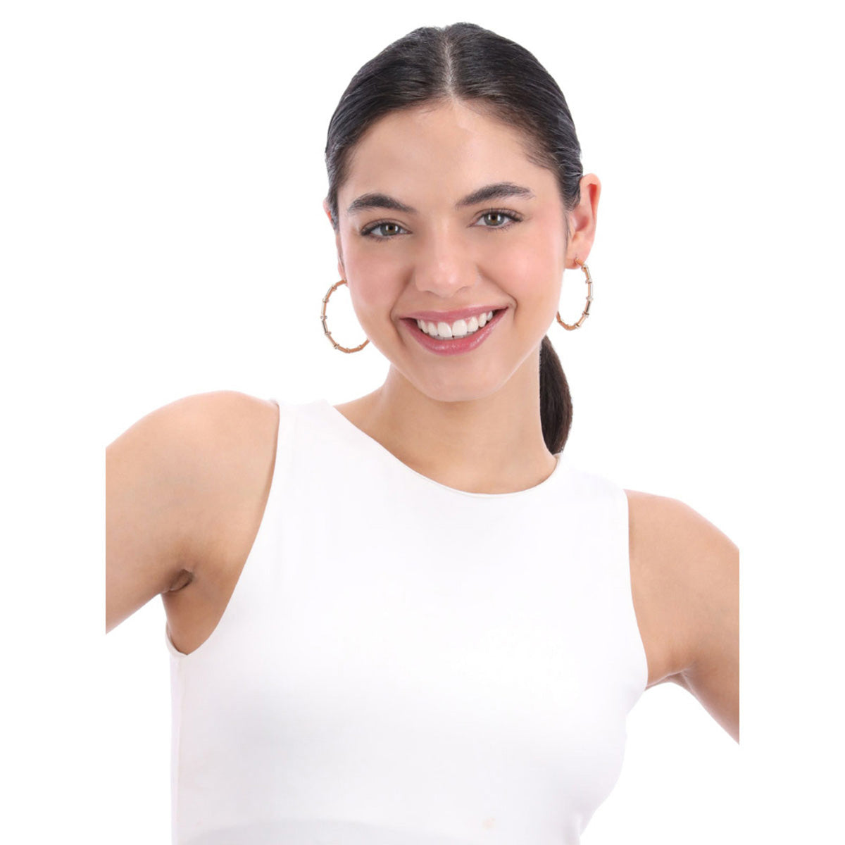 Aretes Nine West Color Dorado 19G03498 Para Dama