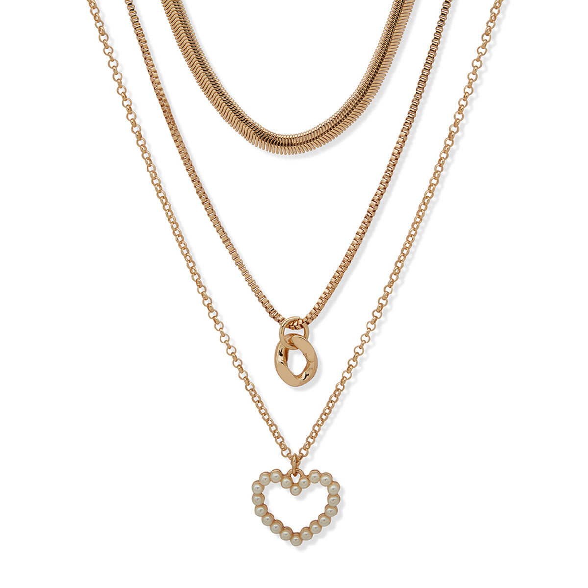 Collar Nine West Color Dorado 19N01478 para Dama