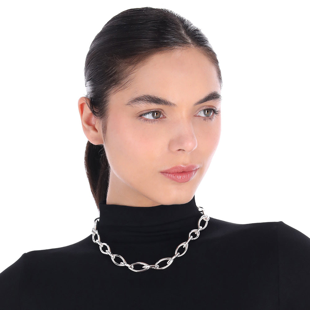 Collar Nine West Color Plateado 19N01543 para Dama
