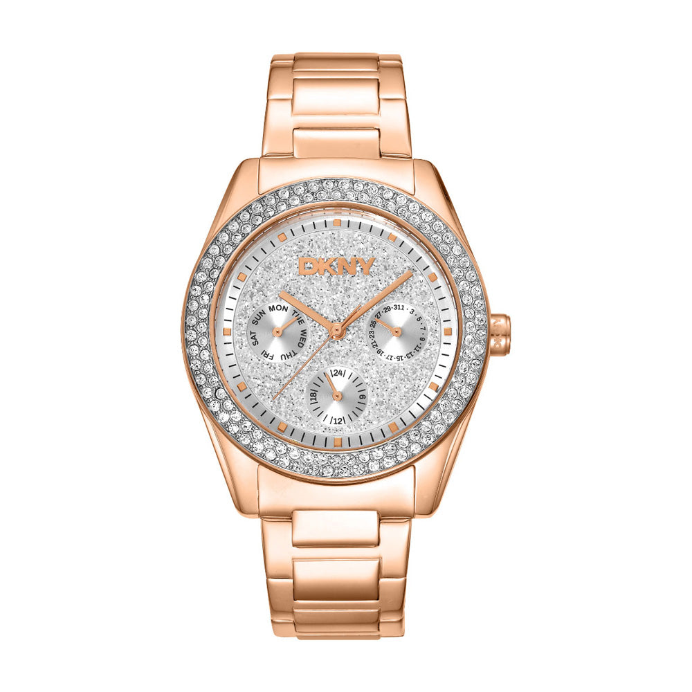 Reloj DKNY Color Oro Rosa Dk1L078M0035 Para Dama
