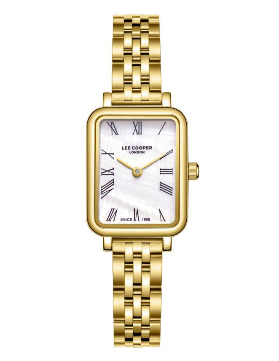 Reloj Lee Cooper Color Dorado Lc08232.120 Para Dama