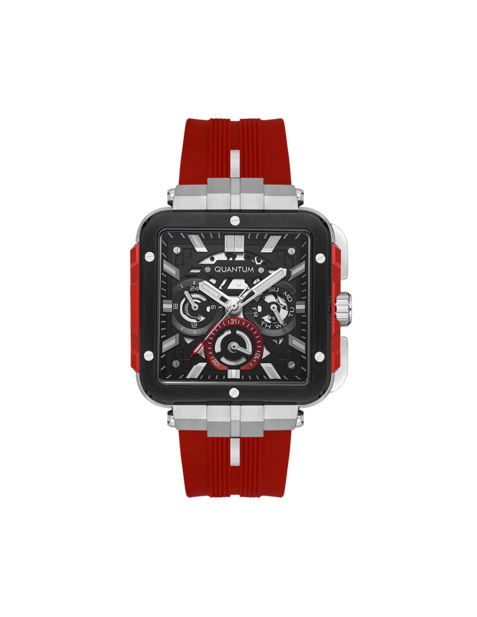 Reloj Quantum Color Rojo PWG1102.358 Para Caballero