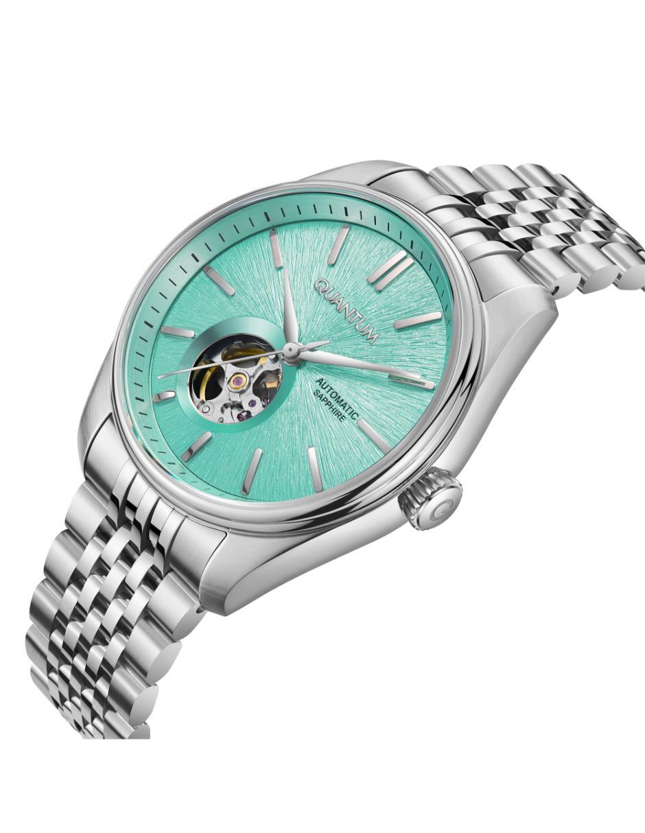 Reloj Quantum Color Plateado Qmg1207.300 Para Caballero