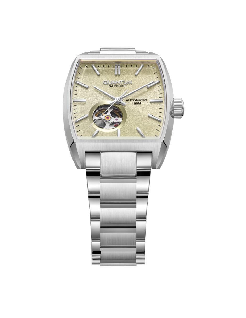 Reloj Quantum Color Plateado Qmg1226.310 Para Caballero