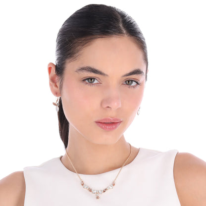 Boxset Collar Y Aretes Anne Klein Color Dorado 01B01400 Para Dama