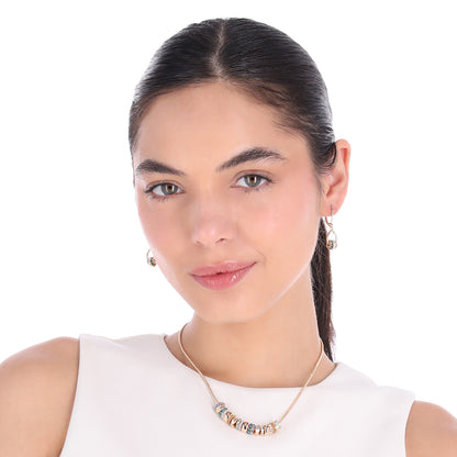 Boxset Collar Y Aretes Anne Klein Color Dorado 01B01403 Para Dama