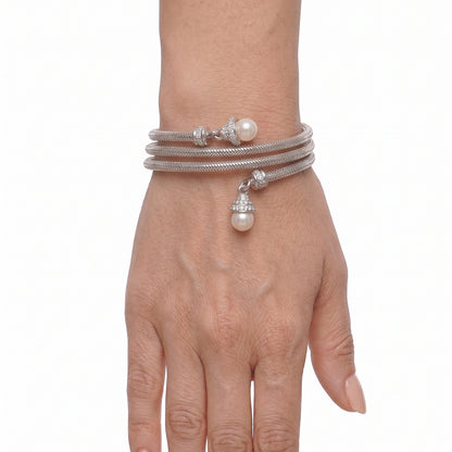 Pulsera Anne Klein Color Plateado 01B01418 para Dama