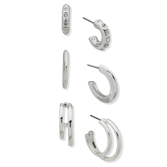 Aretes Anne Klein Color Plateado 01G01266 Para Dama