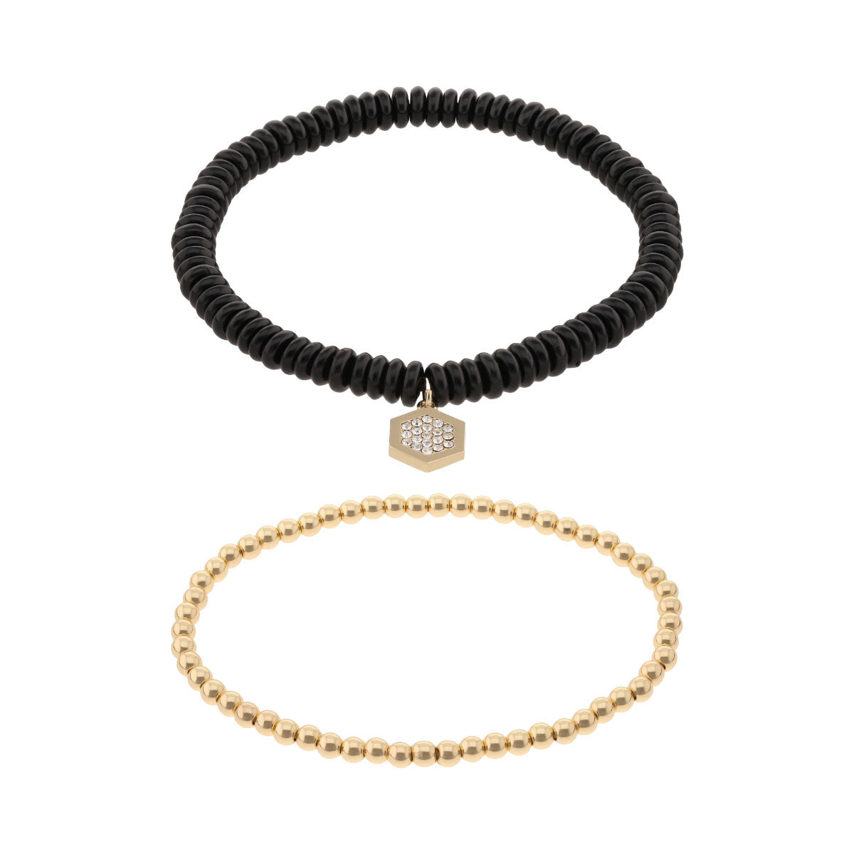 Pulsera DKNY Color Dorado/Negro 04B00304 Para Dama