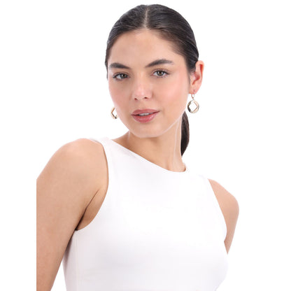 Aretes Karl Lagerfeld Color Dorado Kl09G00727 Para Dama