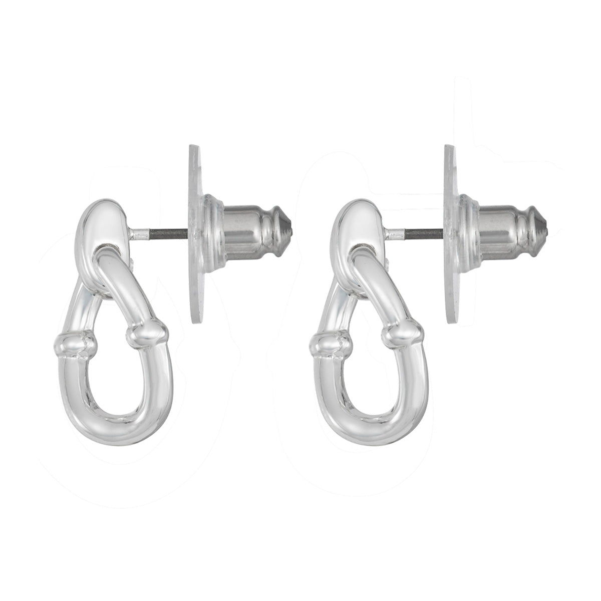 Aretes Napier color plateado 17G00461