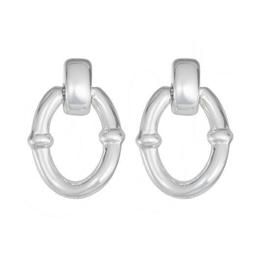 Aretes Napier color plateado 17G00461