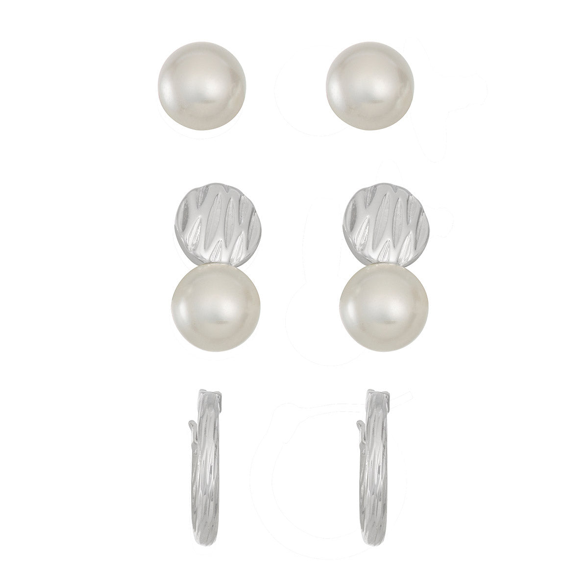 Aretes Napier color plateado 17G01189