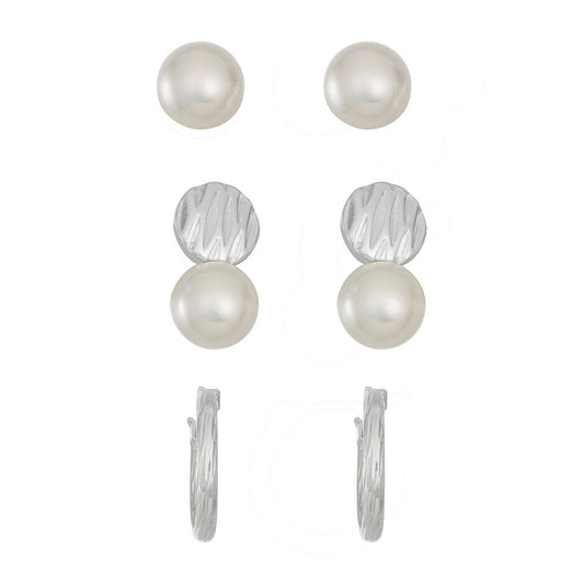 Aretes Napier color plateado 17G01189