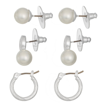 Aretes Napier color plateado 17G01189