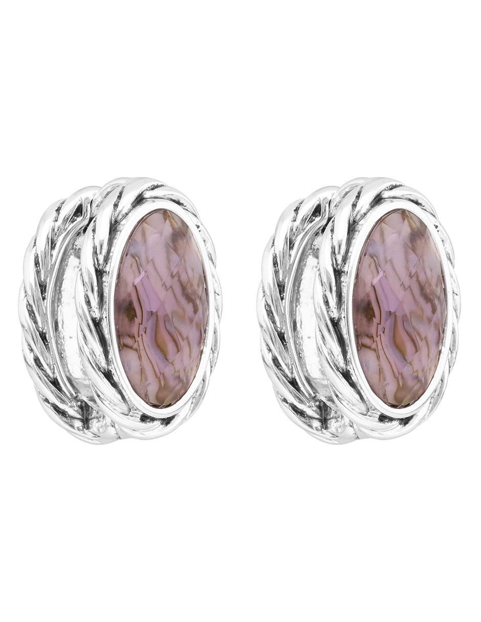 Aretes Napier Color Purple 17G03485 Para Dama