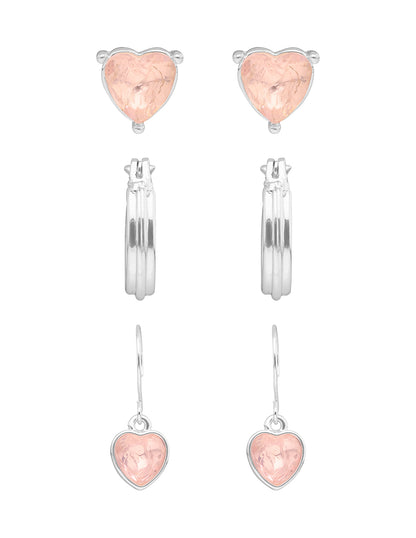Set Aretes Napier Color Rosa 17G03567 Para Dama