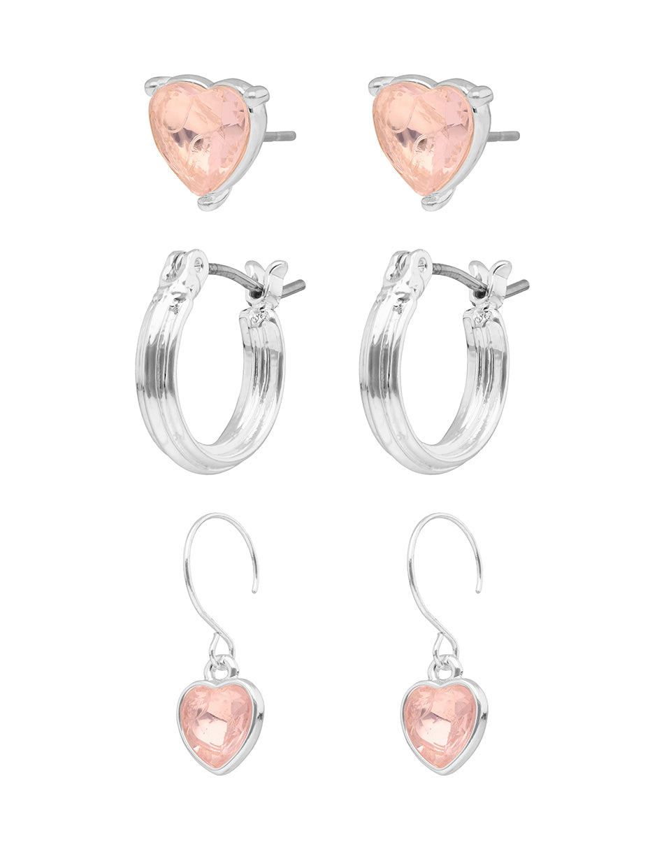 Set Aretes Napier Color Rosa 17G03567 Para Dama
