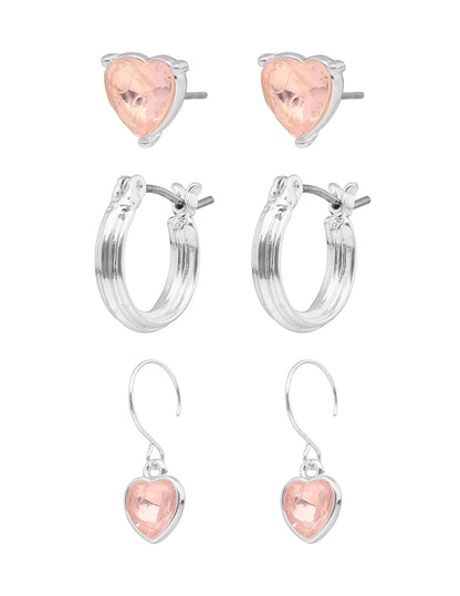 Set Aretes Napier Color Rosa 17G03567 Para Dama