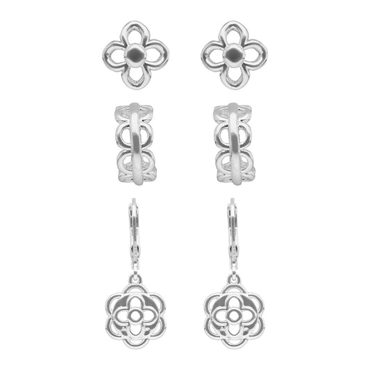 Aretes Napier Color Plateado 17G03645 Para Dama