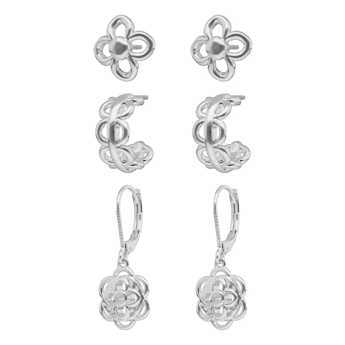 Aretes Napier Color Plateado 17G03645 Para Dama
