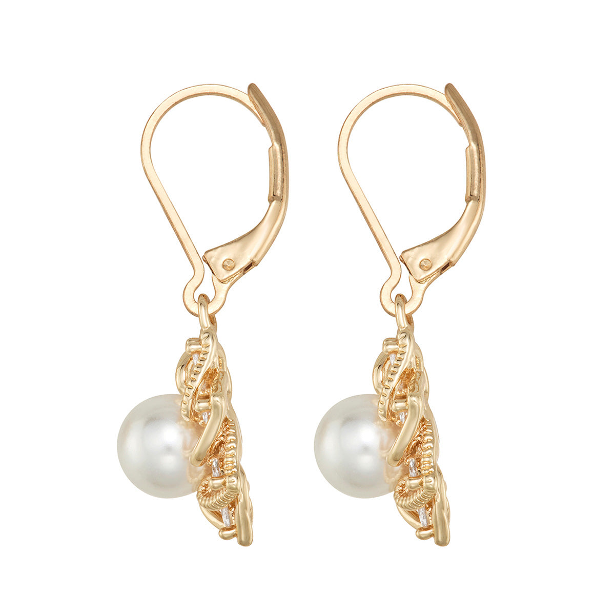 Aretes Napier Color Blanco 17G03661 Para Dama