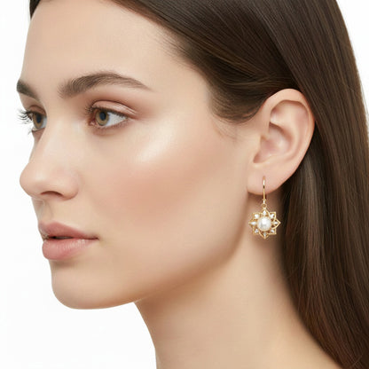 Aretes Napier Color Blanco 17G03661 Para Dama