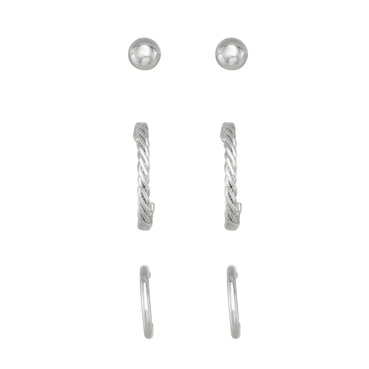 Box Set Aretes Napier Color Plateado 17G03667 Para Dama