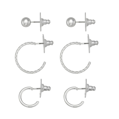 Box Set Aretes Napier Color Plateado 17G03667 Para Dama