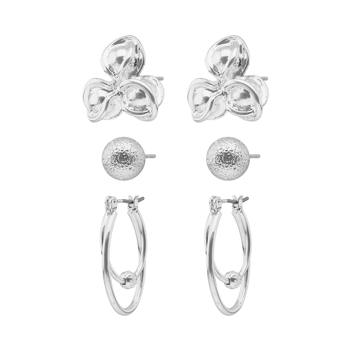 Aretes Napier Color Plateado 17G03668 Para Dama