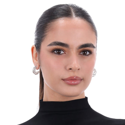 Aretes Napier Color Plateado 17G03679 Para Dama