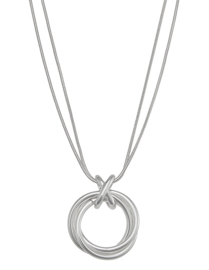 Collar Napier Color Plateado 17N00762 Para Dama