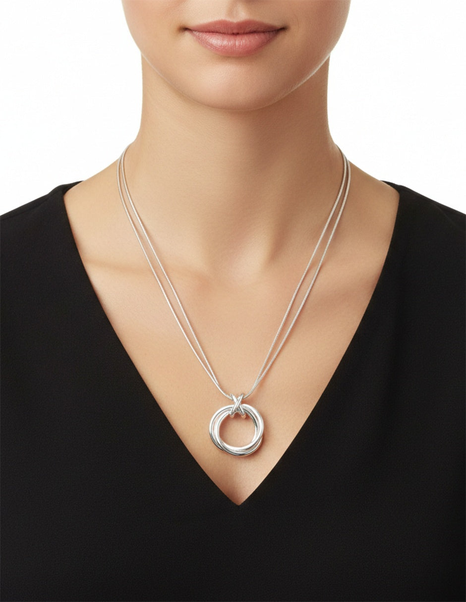 Collar Napier Color Plateado 17N00762 Para Dama