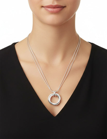 Collar Napier Color Plateado 17N00762 Para Dama