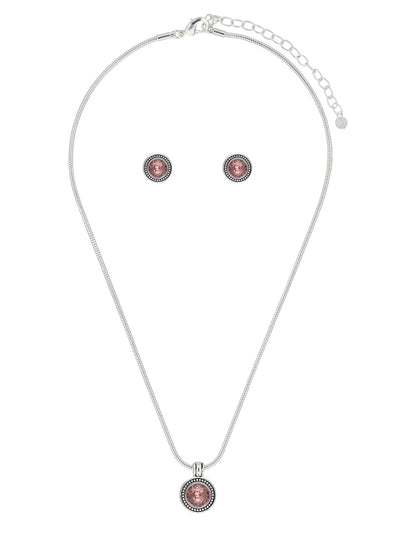 Box Set Collar Y Aretes Napier Color Plateado 17S00105 Para Dama