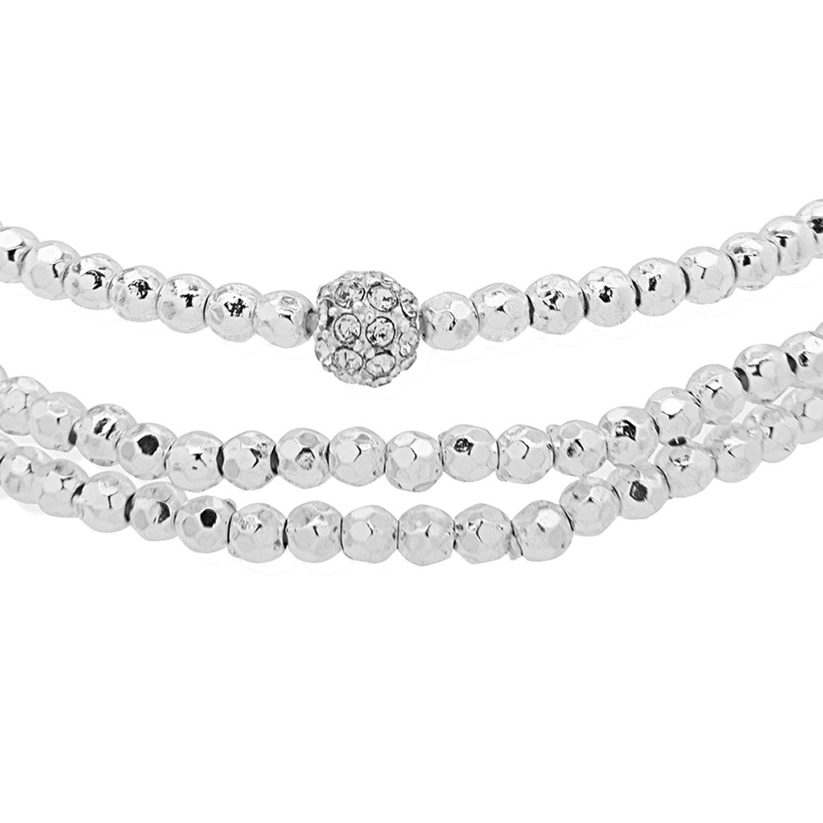 Pulsera Nine West color plateado 19B00244