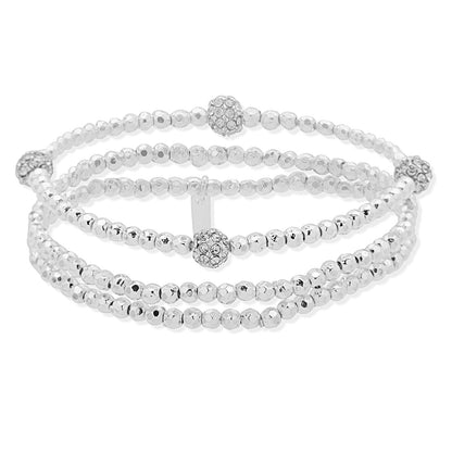 Pulsera Nine West color plateado 19B00244