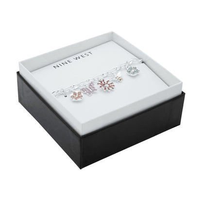 Pulsera Nine West color plateado 19B00409