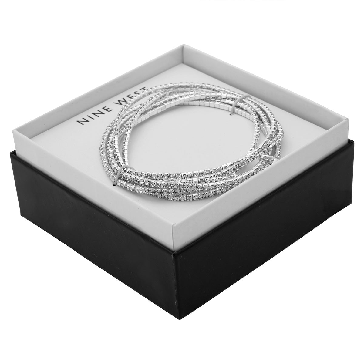 Pulsera Nine West color plateado 19B00679