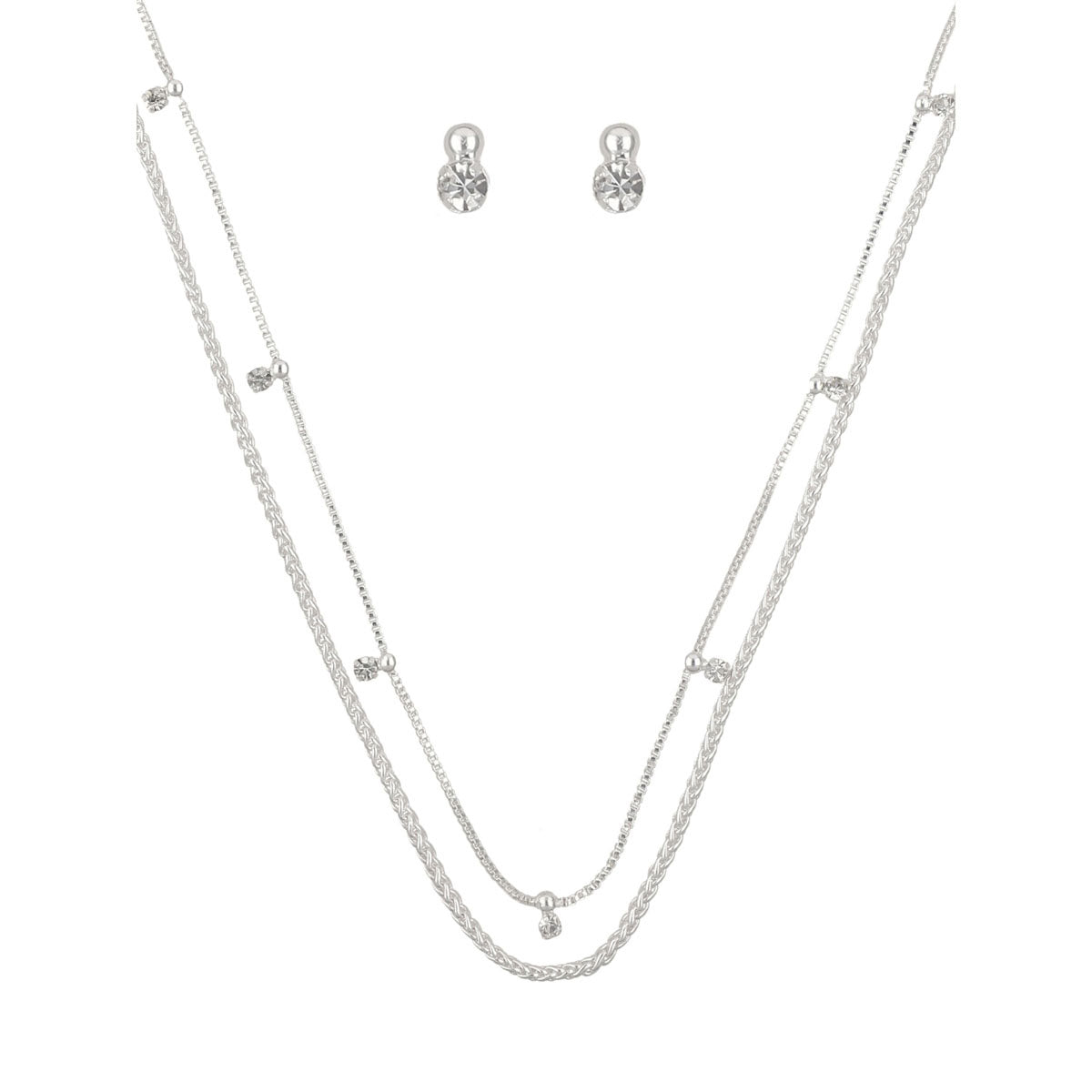 Box Set Nine West Color Plateado 19B01337 Para Dama