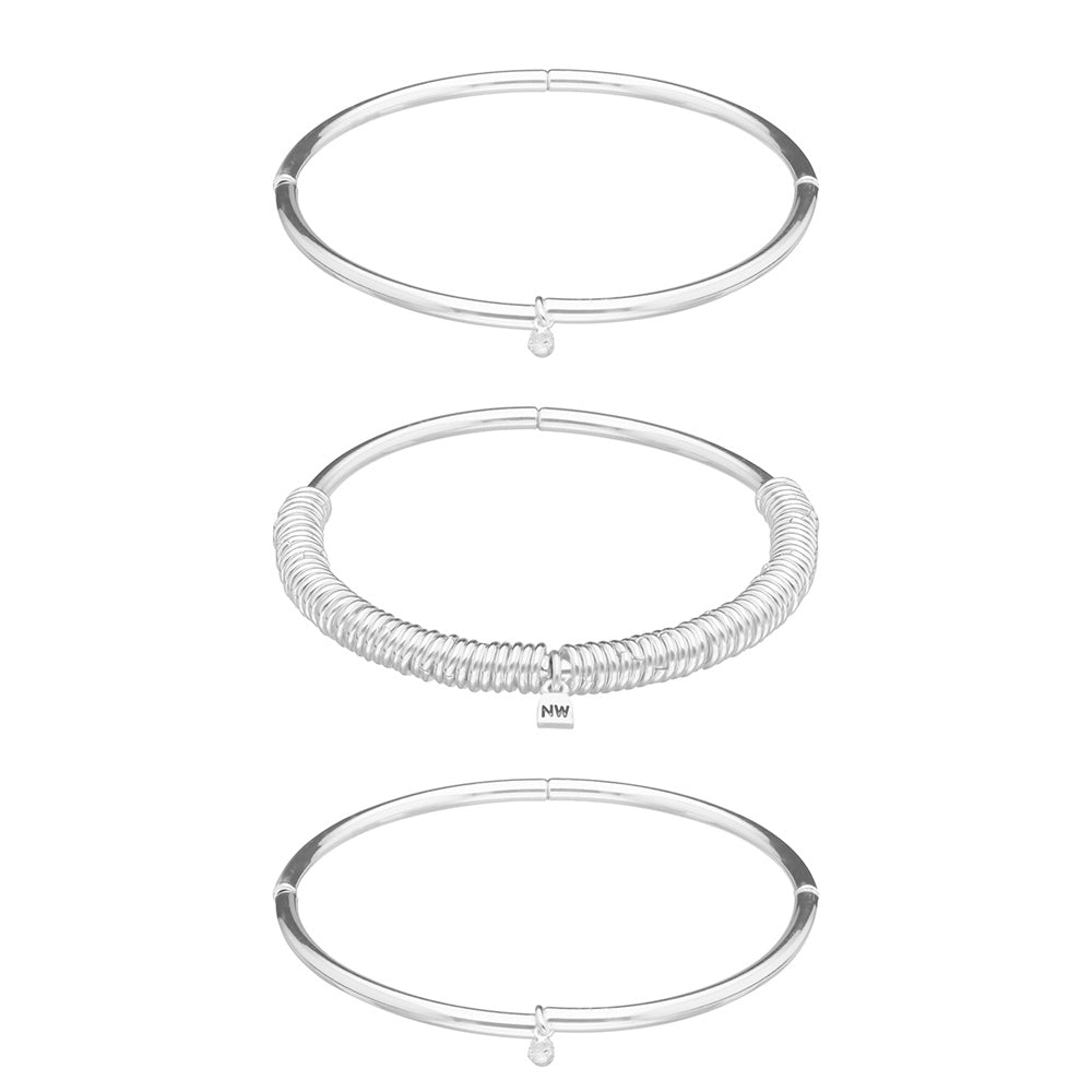 Box Pulsera Nine West Color Plateado 19B01726 para Dama