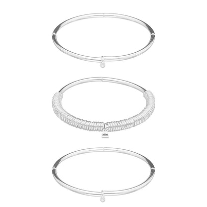 Box Pulsera Nine West Color Plateado 19B01726 para Dama