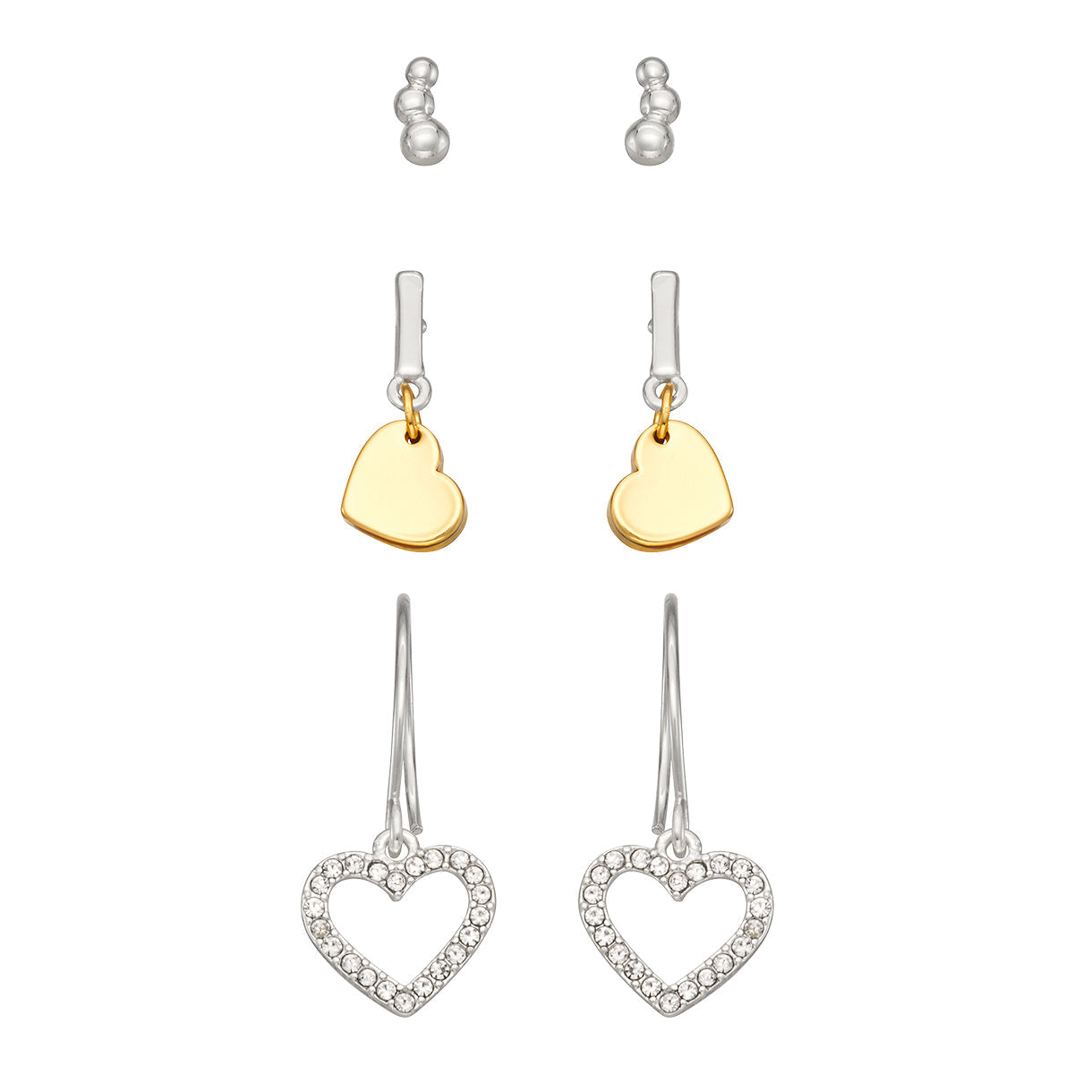 Aretes Nine West color plateado 19G00522