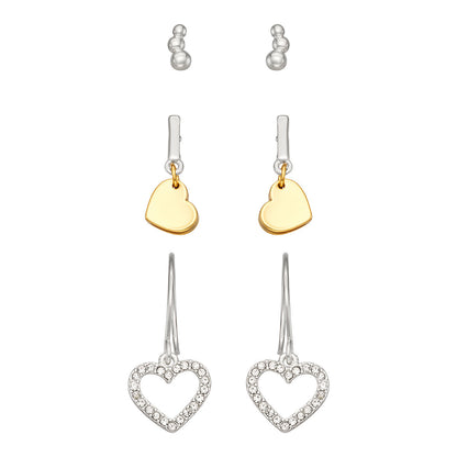 Aretes Nine West color plateado 19G00522
