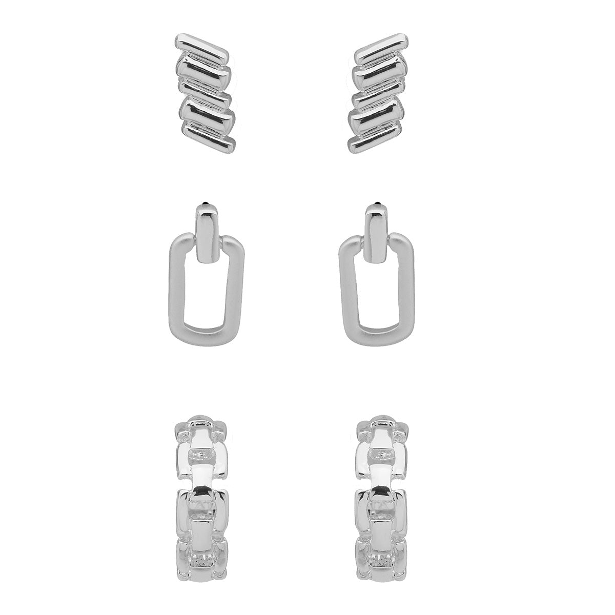 Aretes Nine West color plateado 19G00532