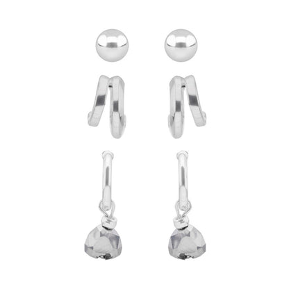 Aretes Nine West Color Plateado 19G03427 Para Dama