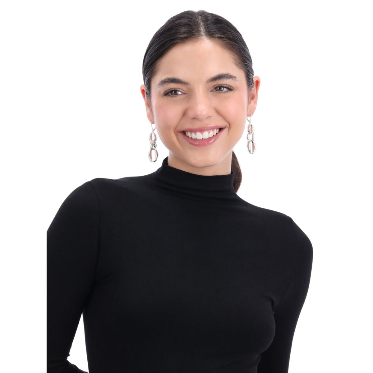 Aretes Nine West Color Plateado 19G03443 Para Dama